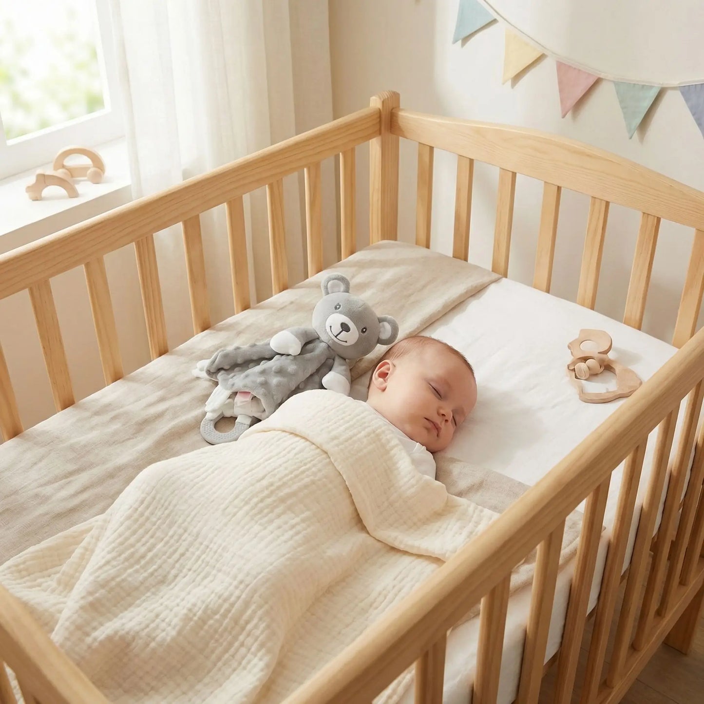 doudou bebe gris ours