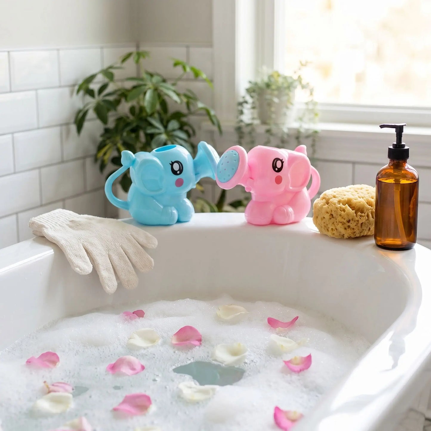 jouet baignoire bebe elephant rebord bain