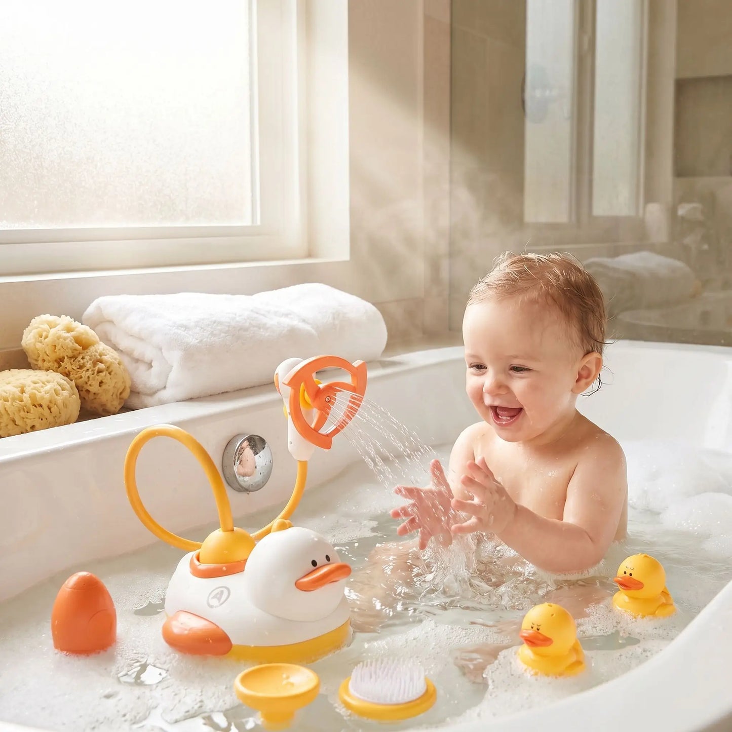 Jouet de bain bébé | Canard Arroseur