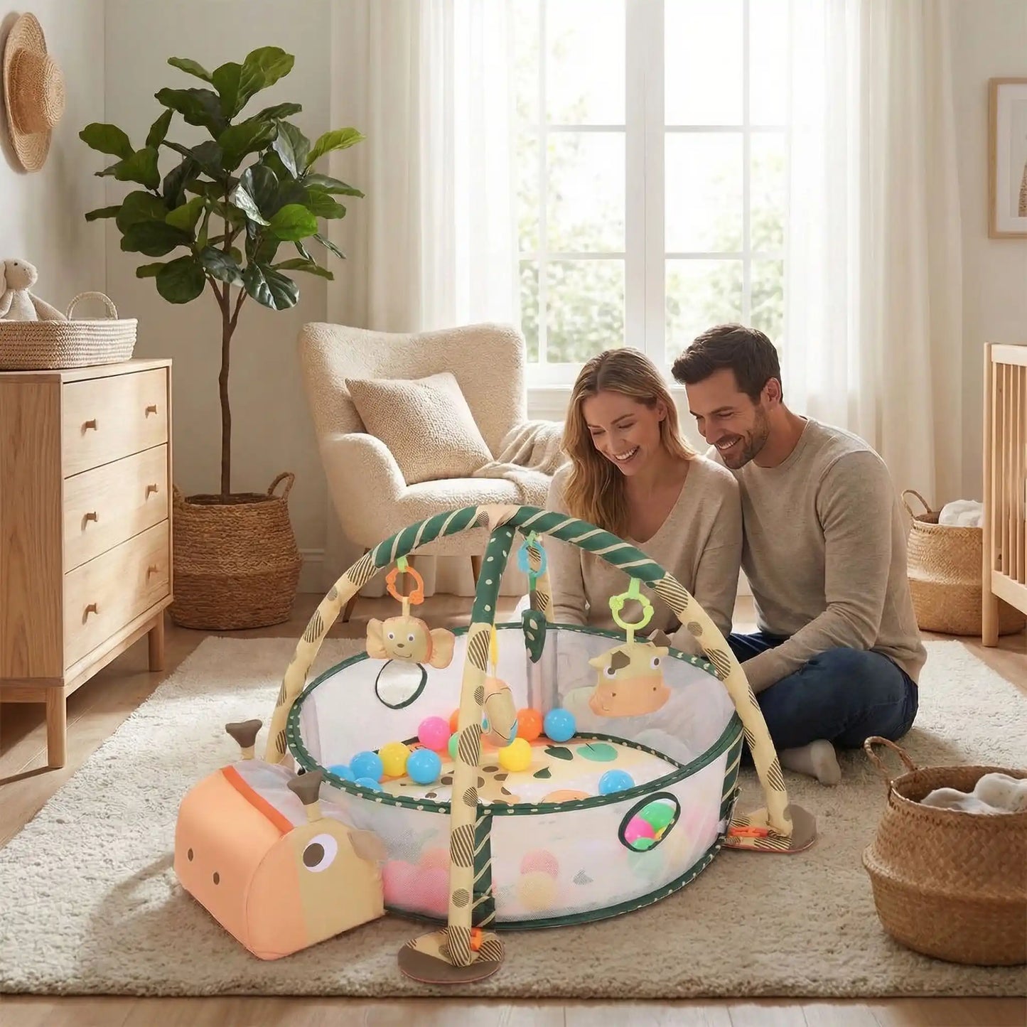 tapis d eveil papa maman regarde