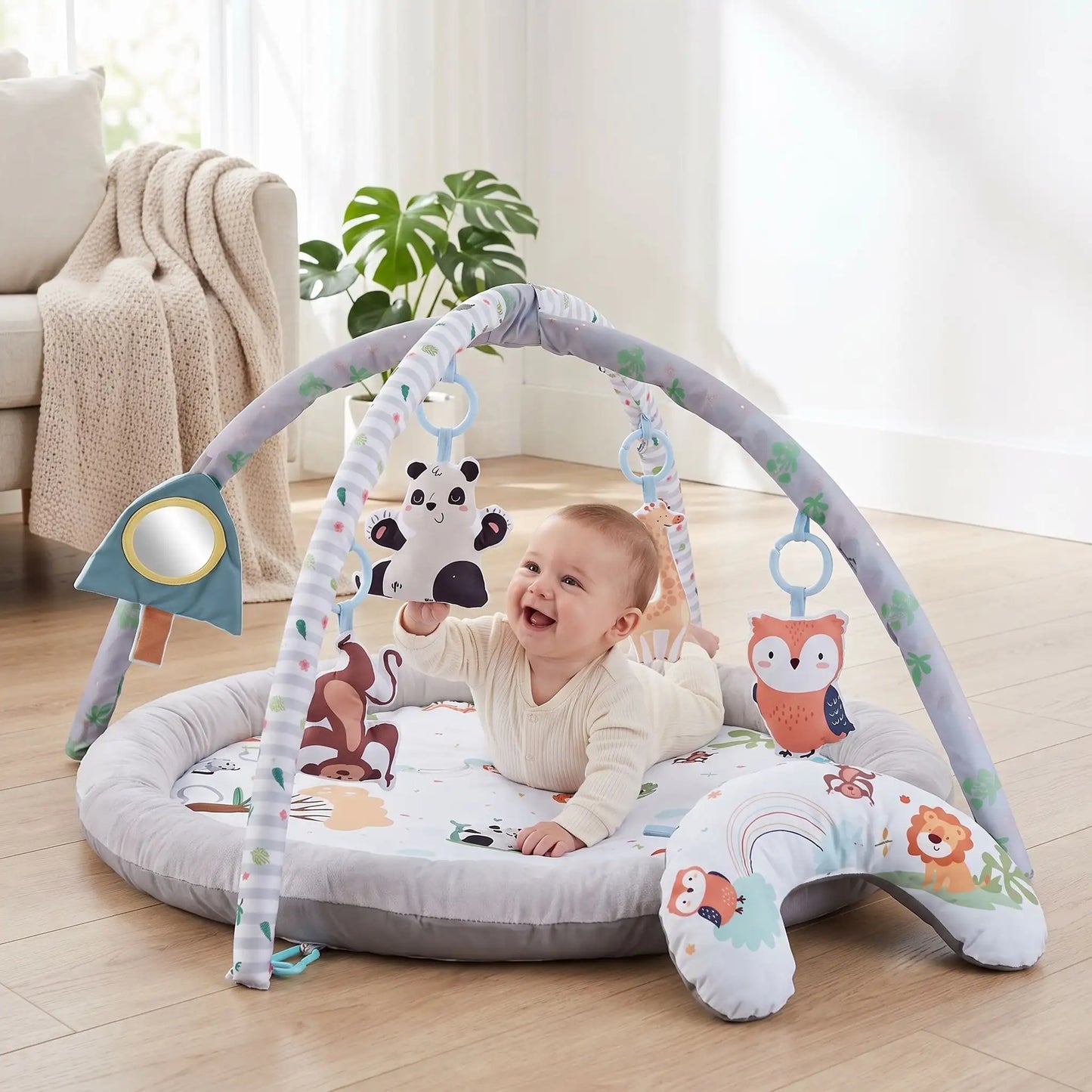 tapis d eveil xxl securise bebe joue panda