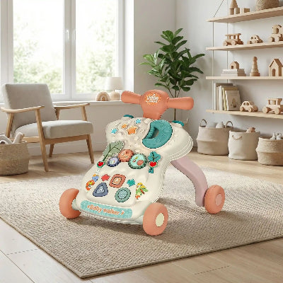 trotteur bebe salon rose