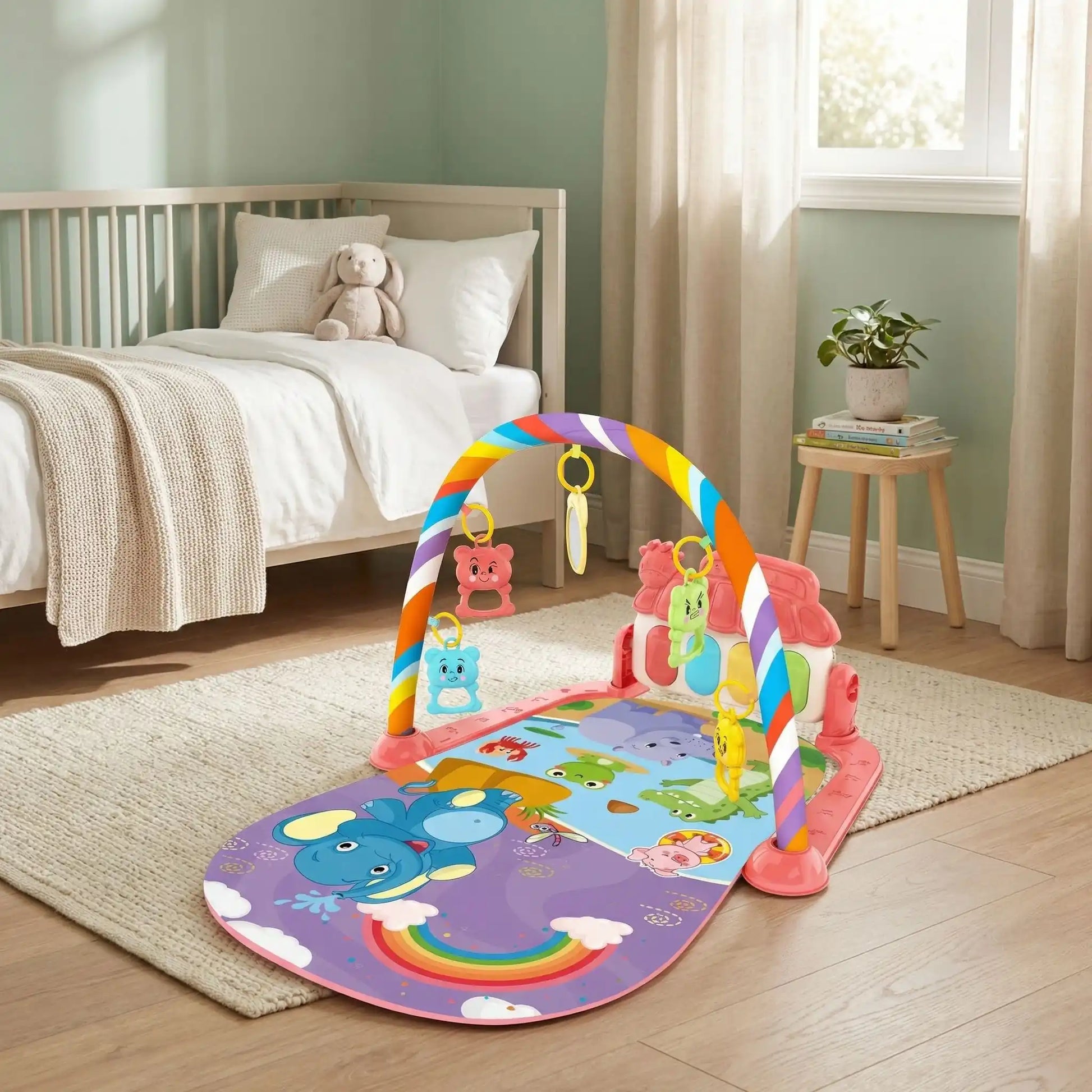 tapis d eveil bebe arc en ciel