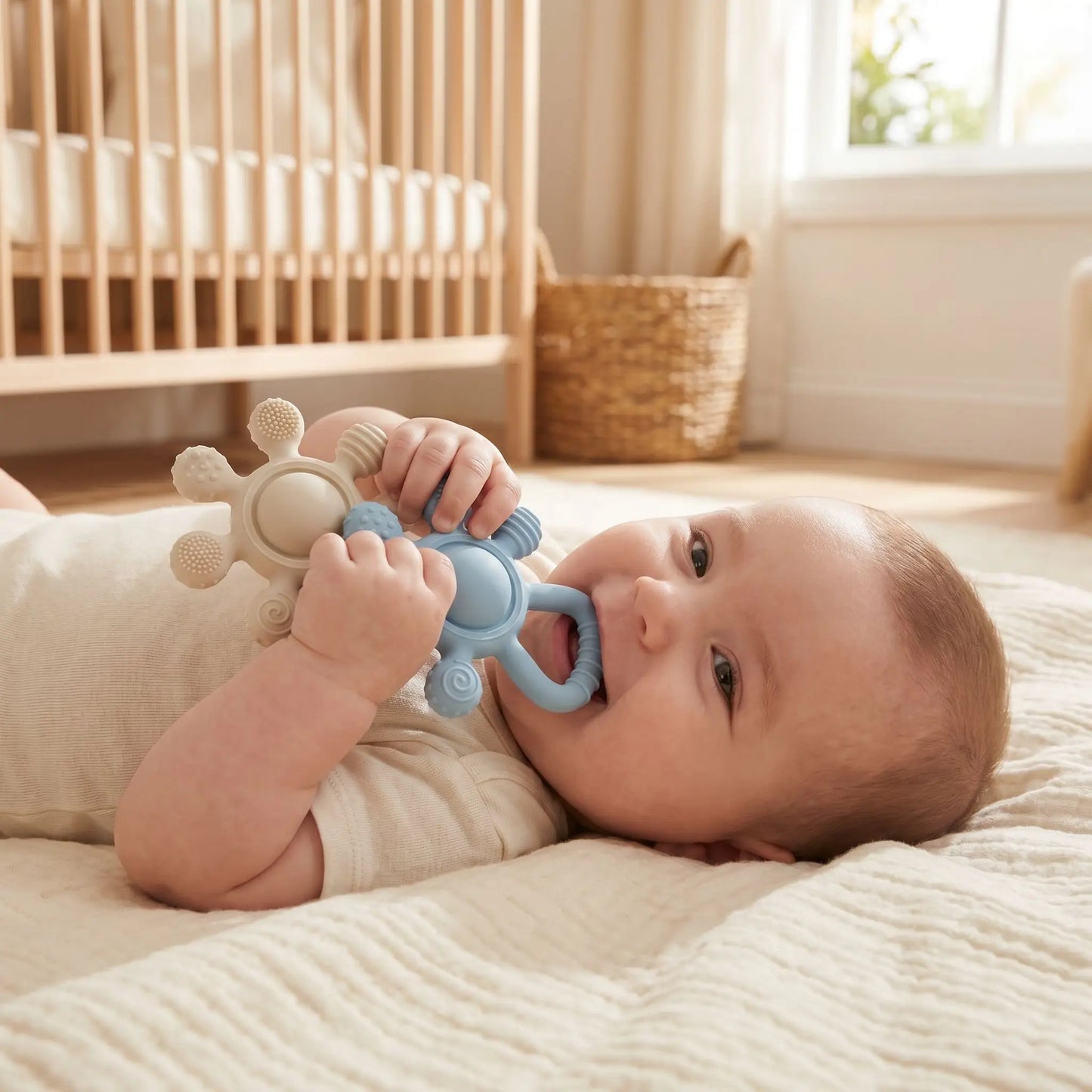 anneau de dentition bebe dos mordille