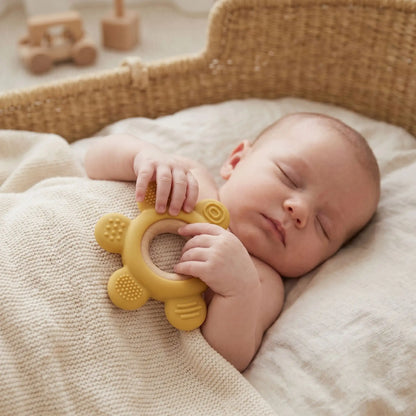 anneau de dentition bebe jaune bebe