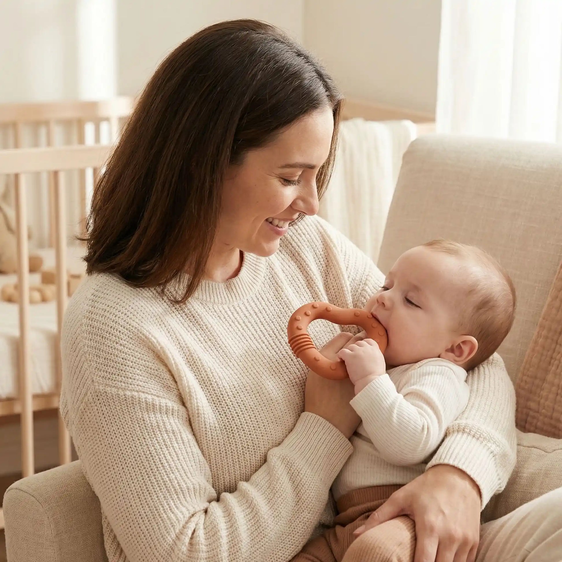 anneau de dentition bebe maman citrouille