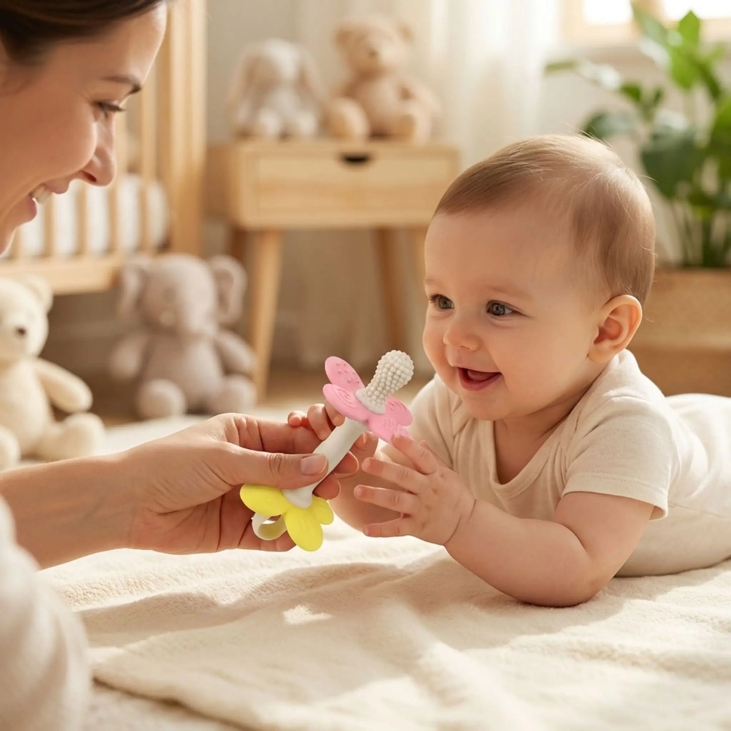anneau de dentition bebe maman tapis