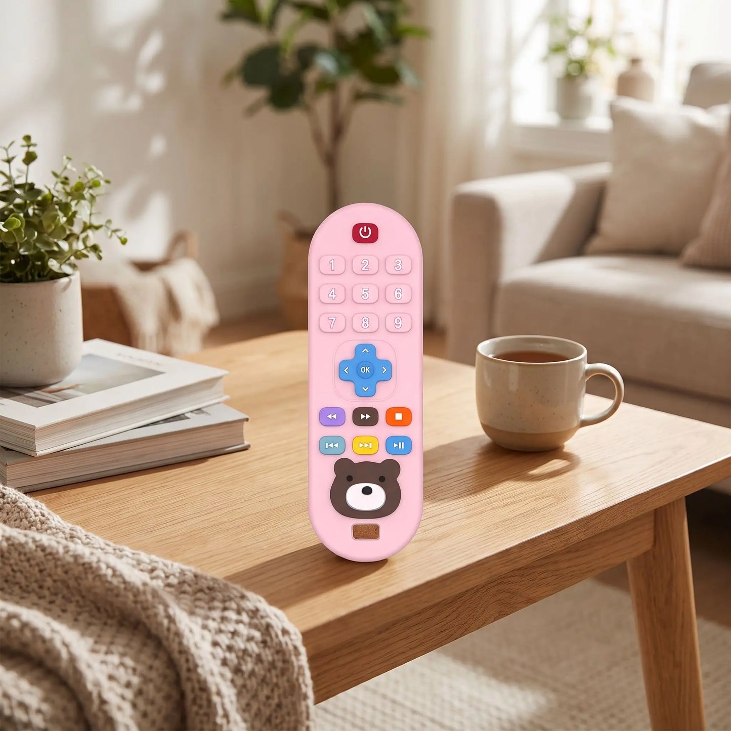 anneau de dentition bebe rose table salon