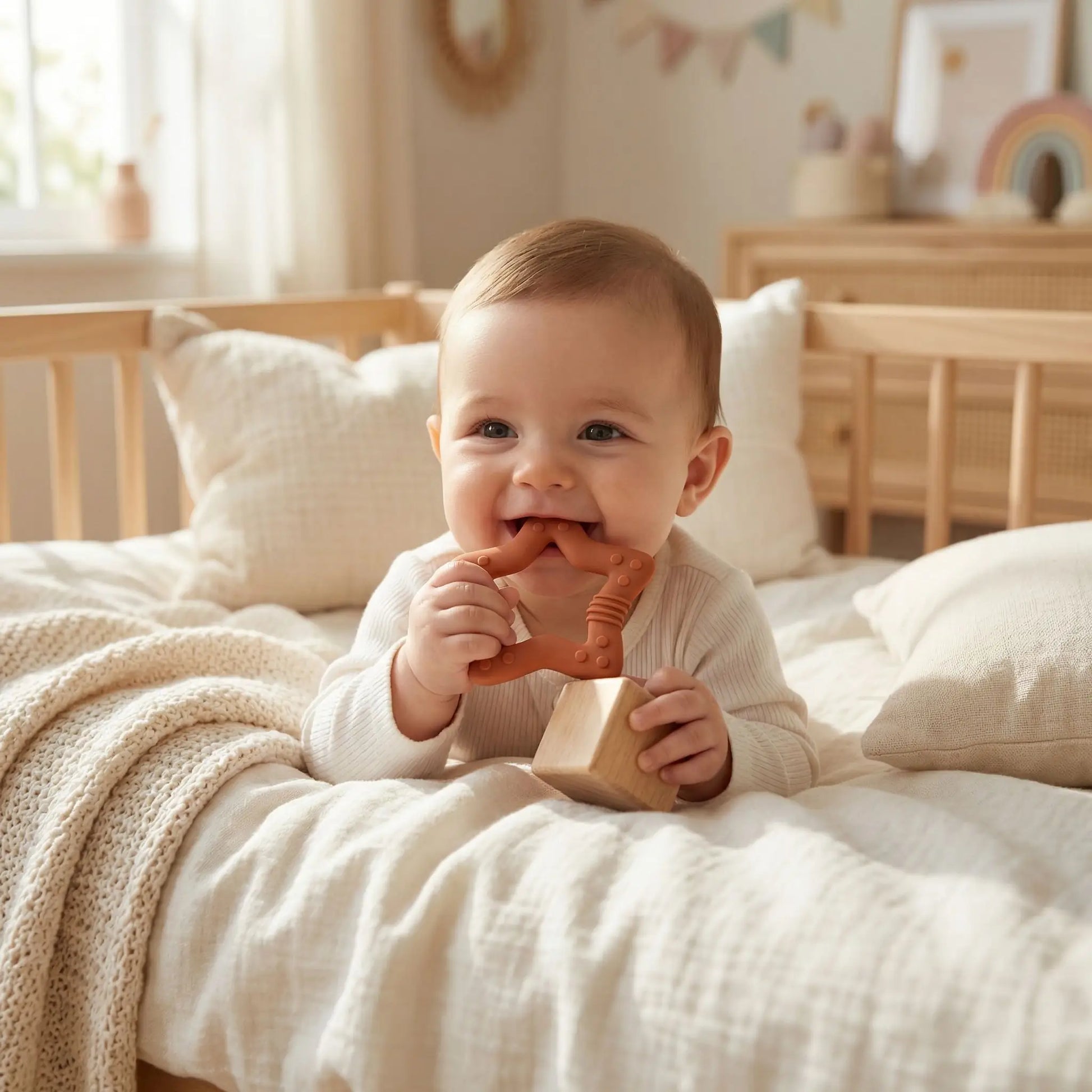 anneau de dentition coucher bebe