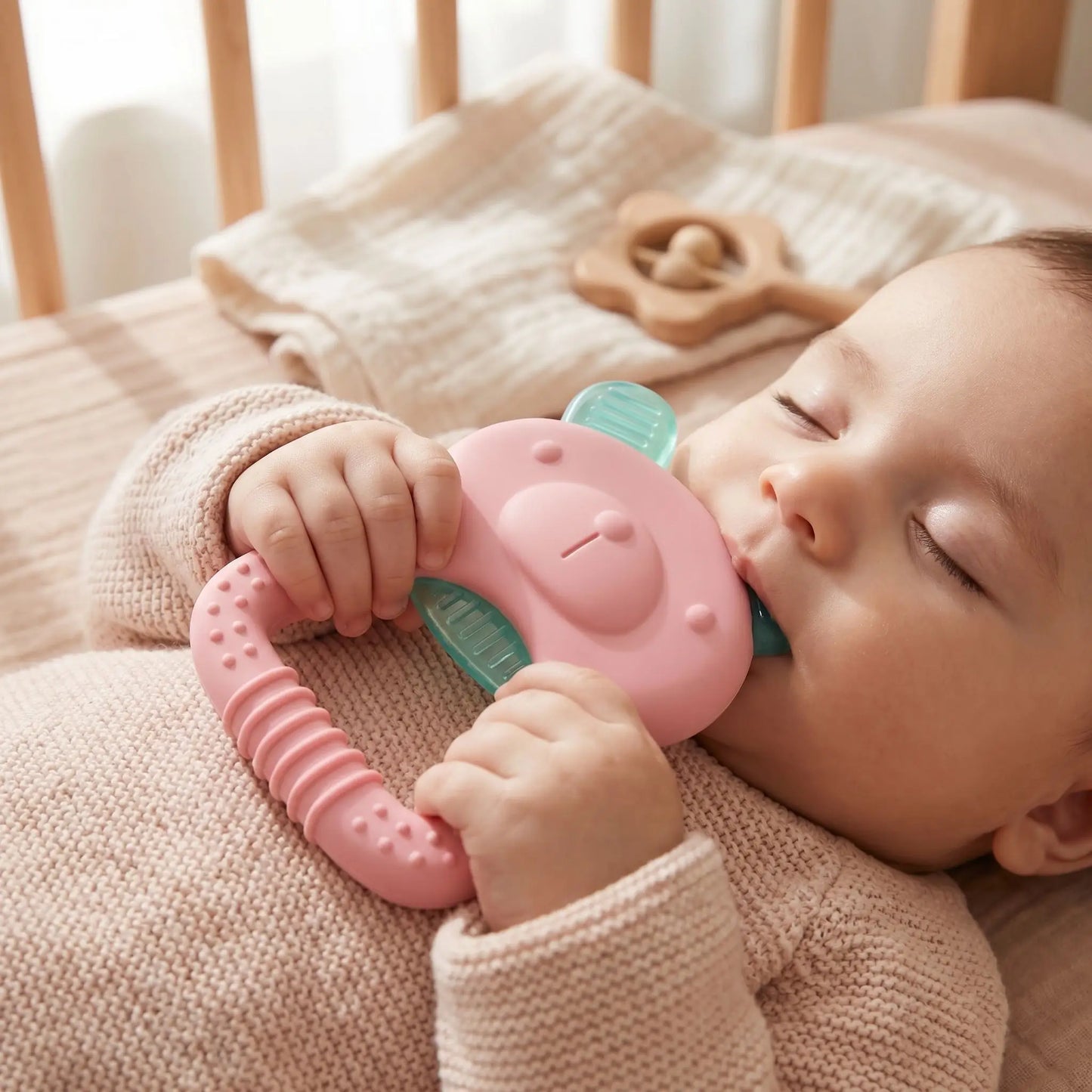 anneau de dentition refrigere bebe bouche