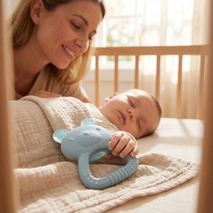anneau de dentition refrigege bleu maman