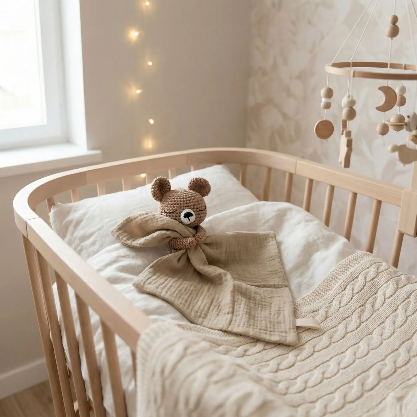doudou bebe berceau ours