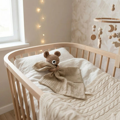 doudou bebe berceau ours