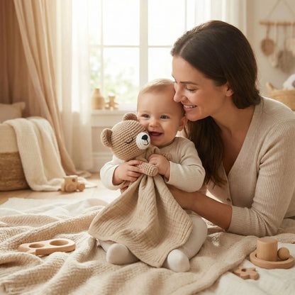 doudou bebe brun maman