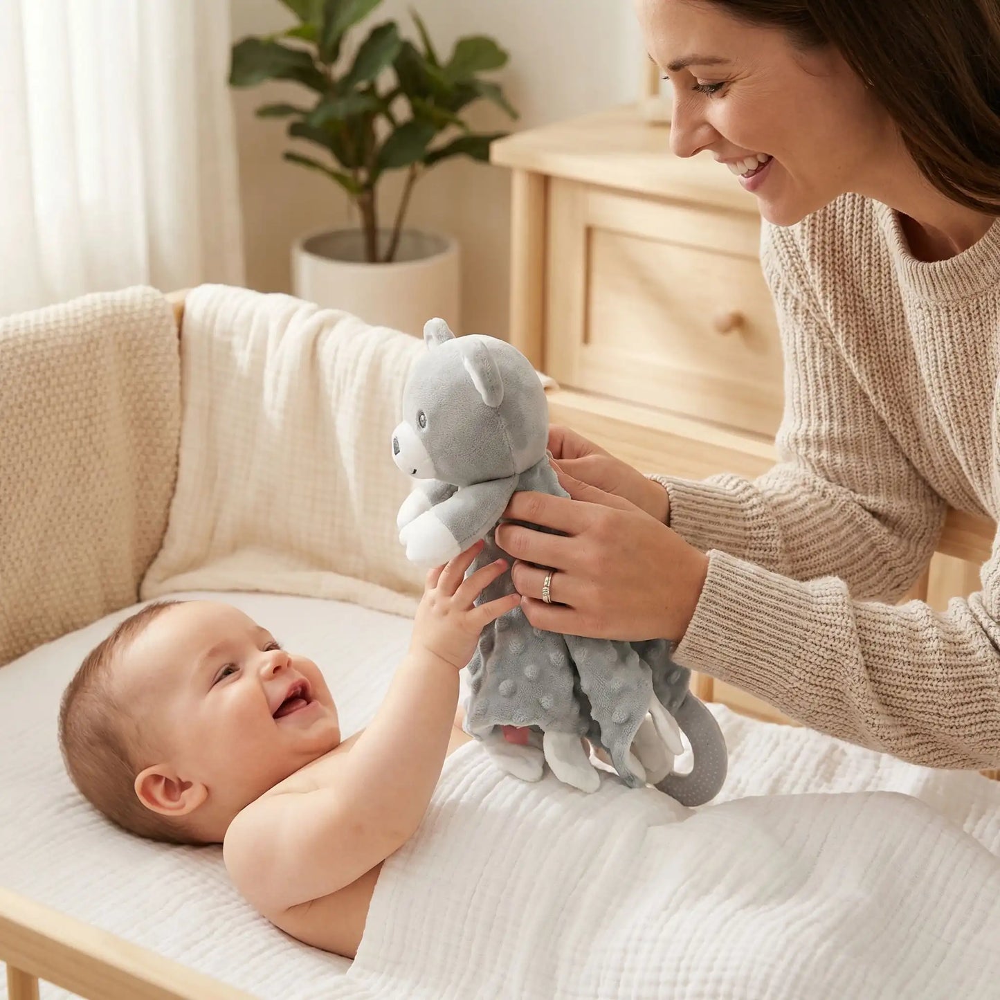 doudou bebe ours maman