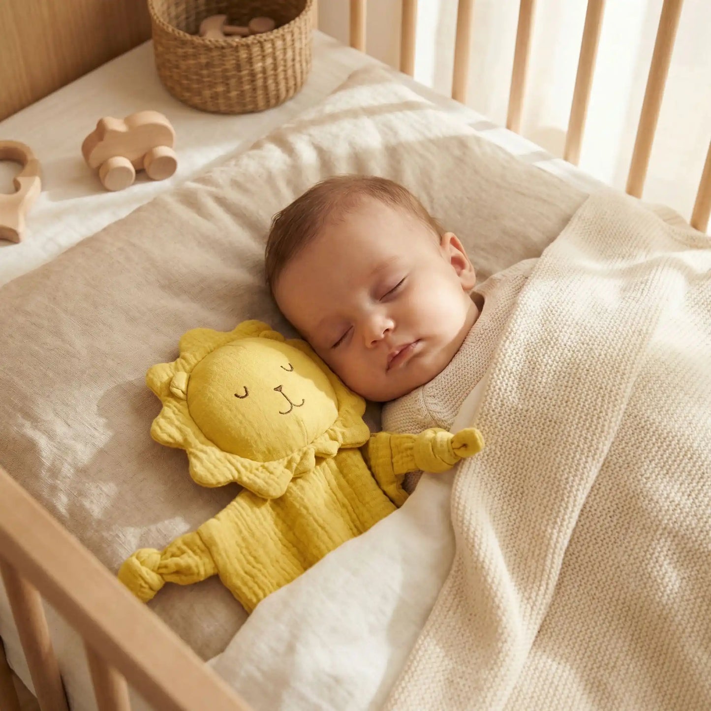 doudou lion dormir