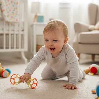 Hochet bébé genou joue bebe