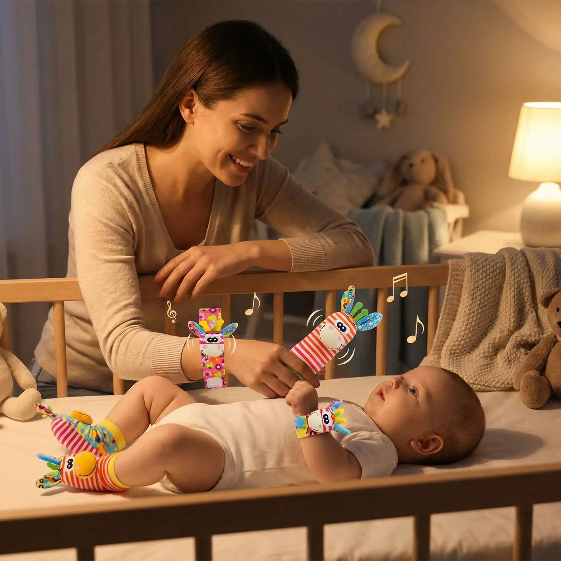 hochet bebe nuit maman