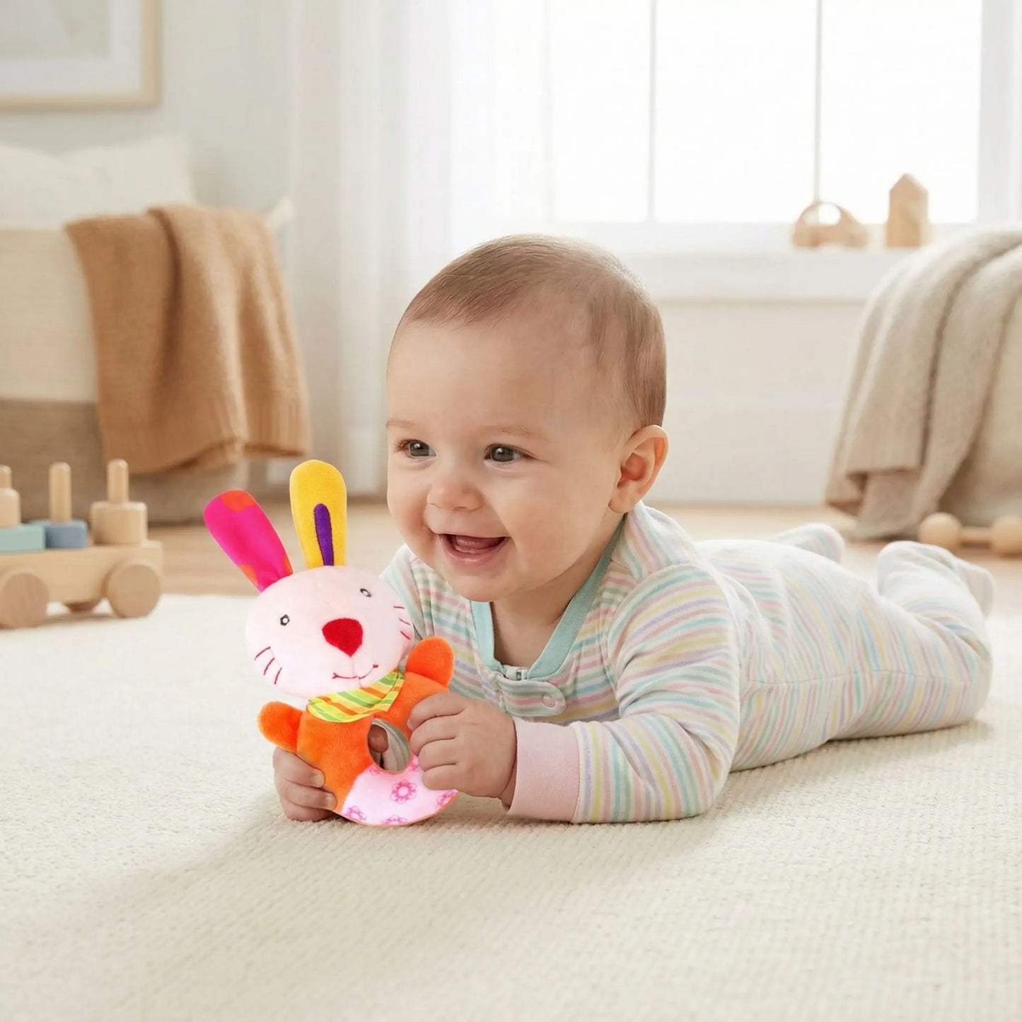 hochet pour bebe lapin bebe