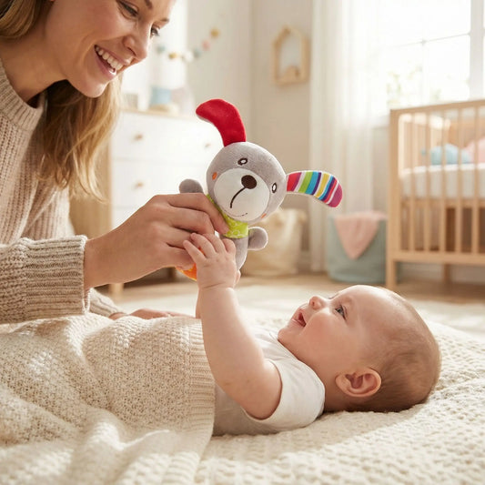 hochet pour bebe maman chien