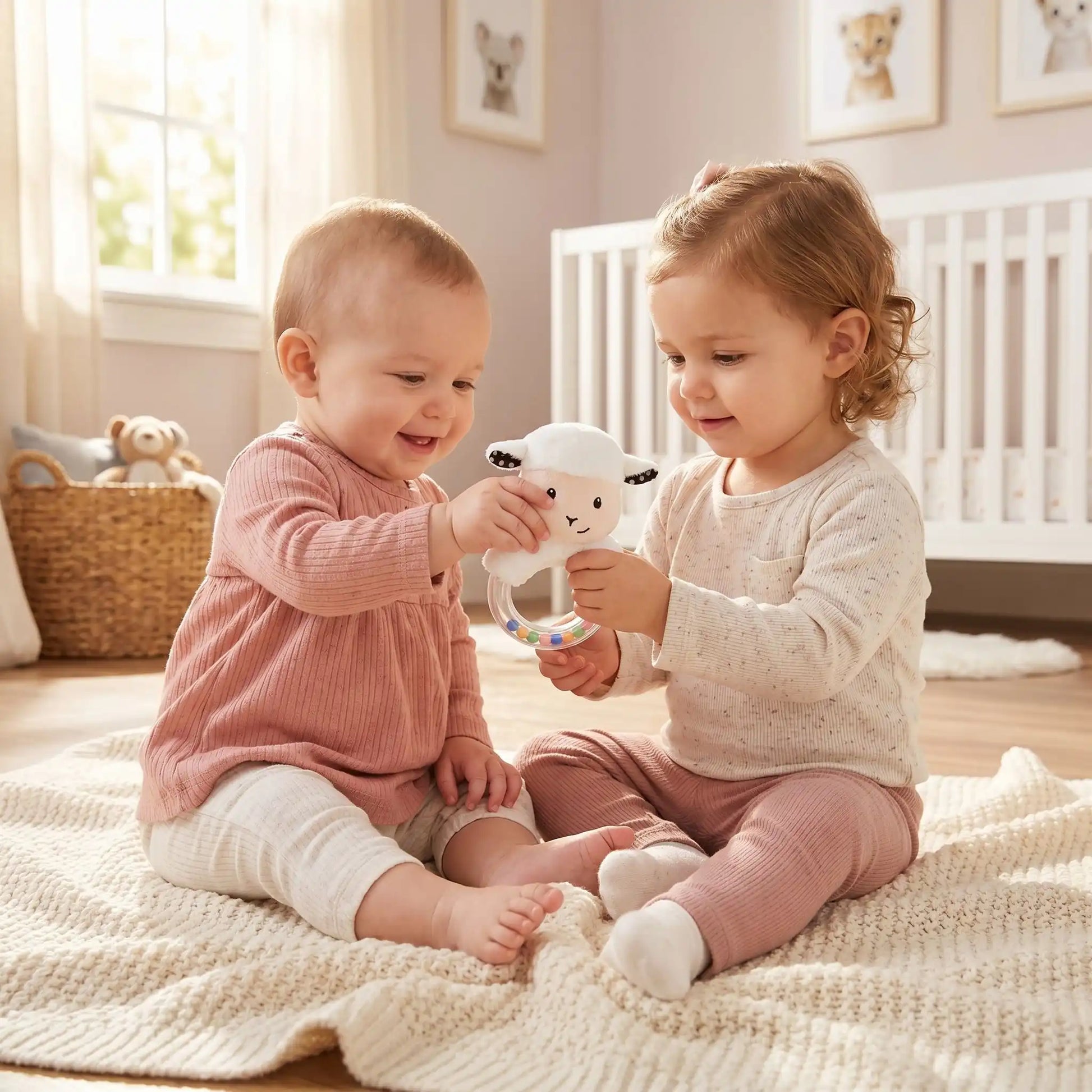 hochet pour bebe soeur assis soeur