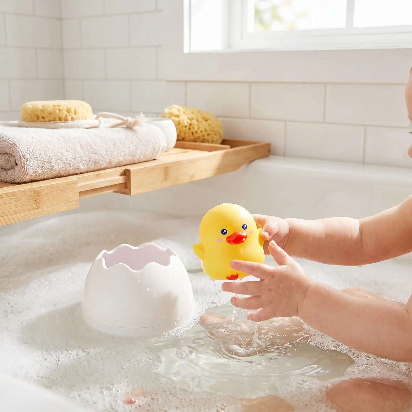 jouet baignoire bebe aqua main bebe