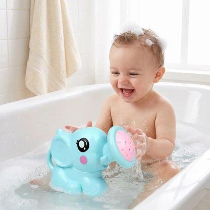 jouet baignoire bebe elephant bleu