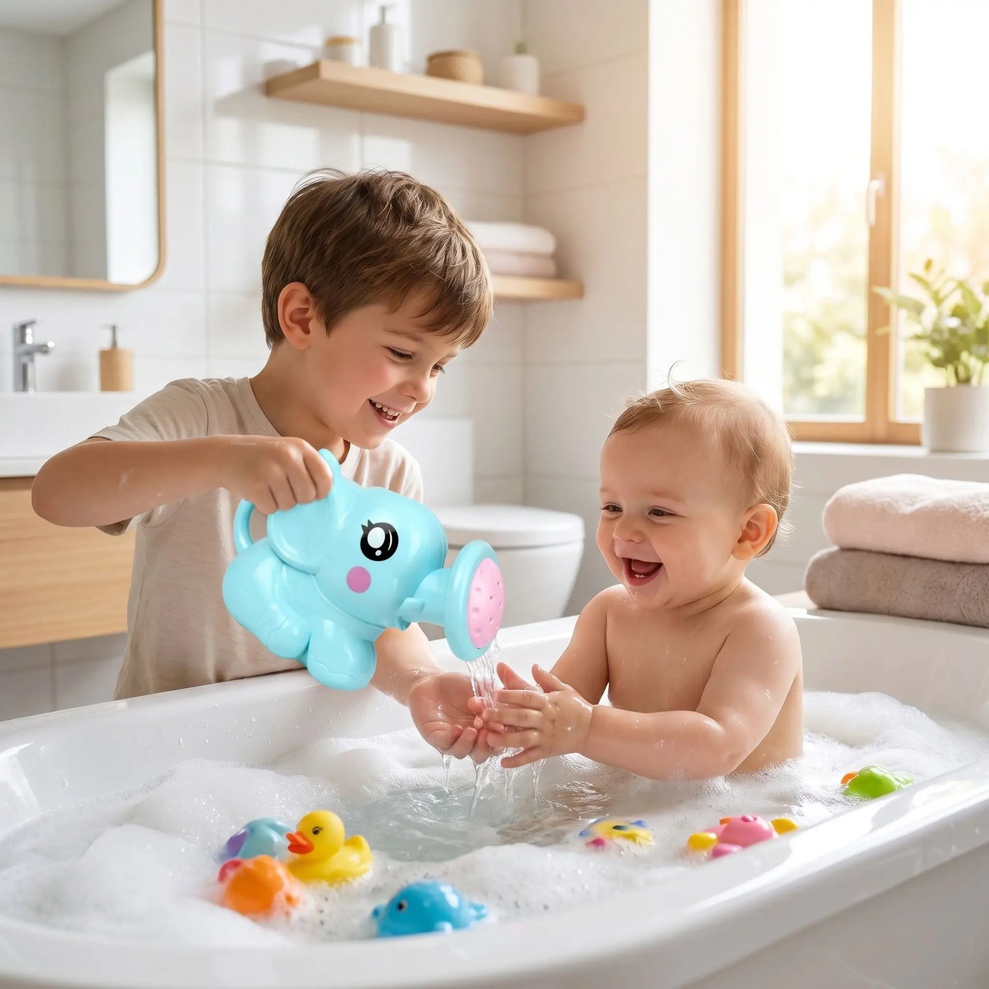 jouet baignoire bebe elephant frere bebe