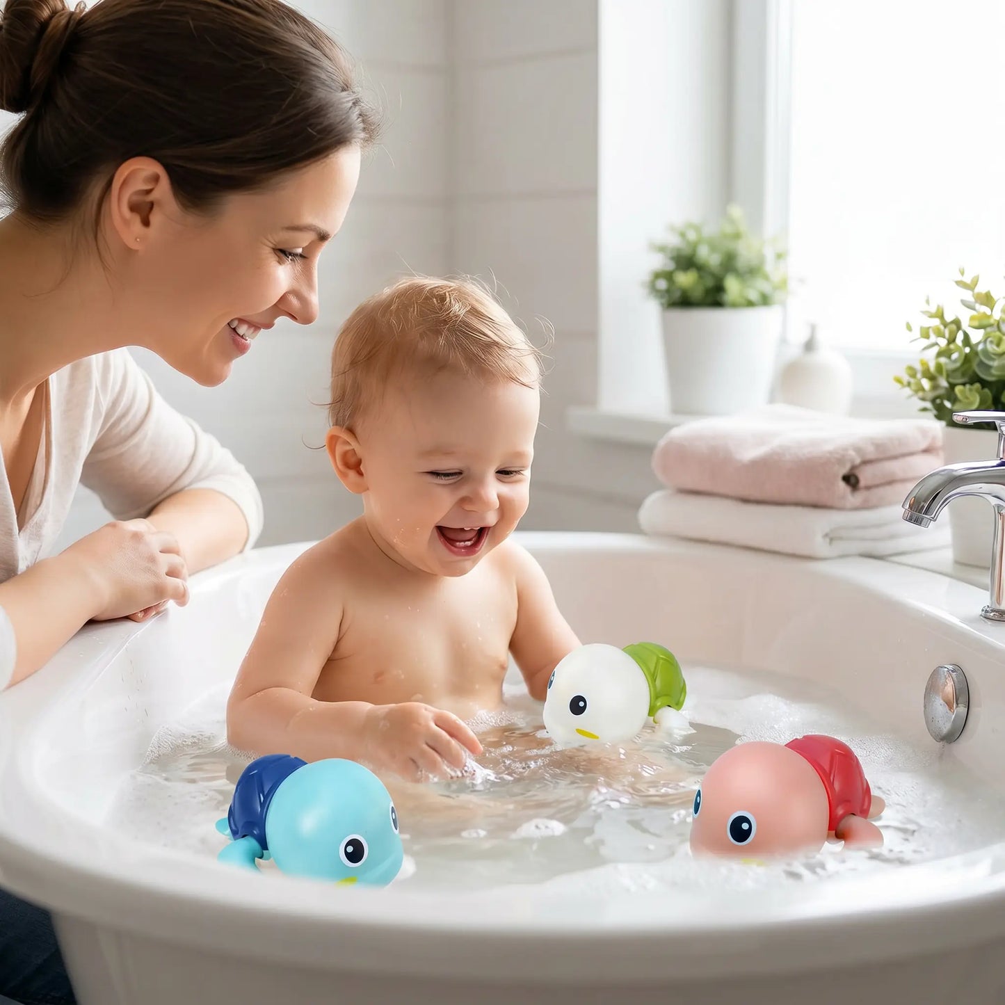 jouet baignoire pour bebe maman bain
