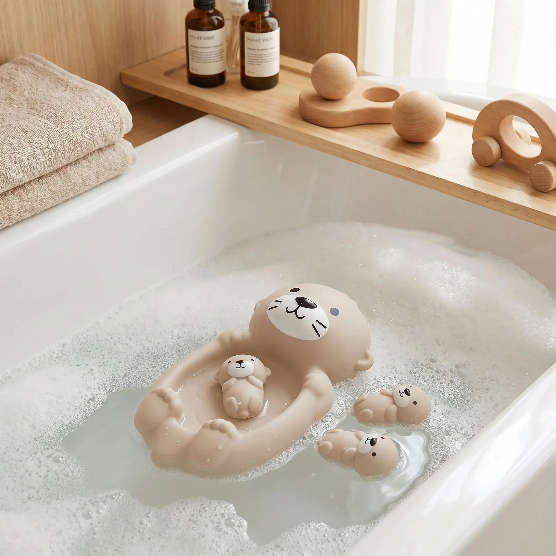 jouet bain bebe loutre eau bain