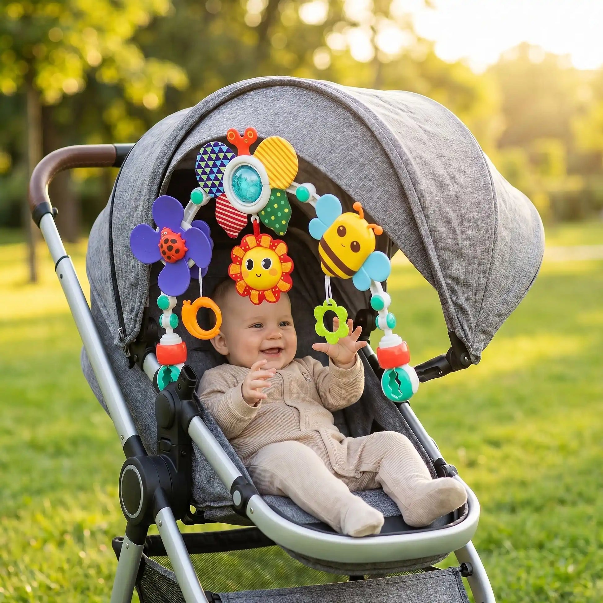 jouet bebe 0-6mois arc bebe poussette