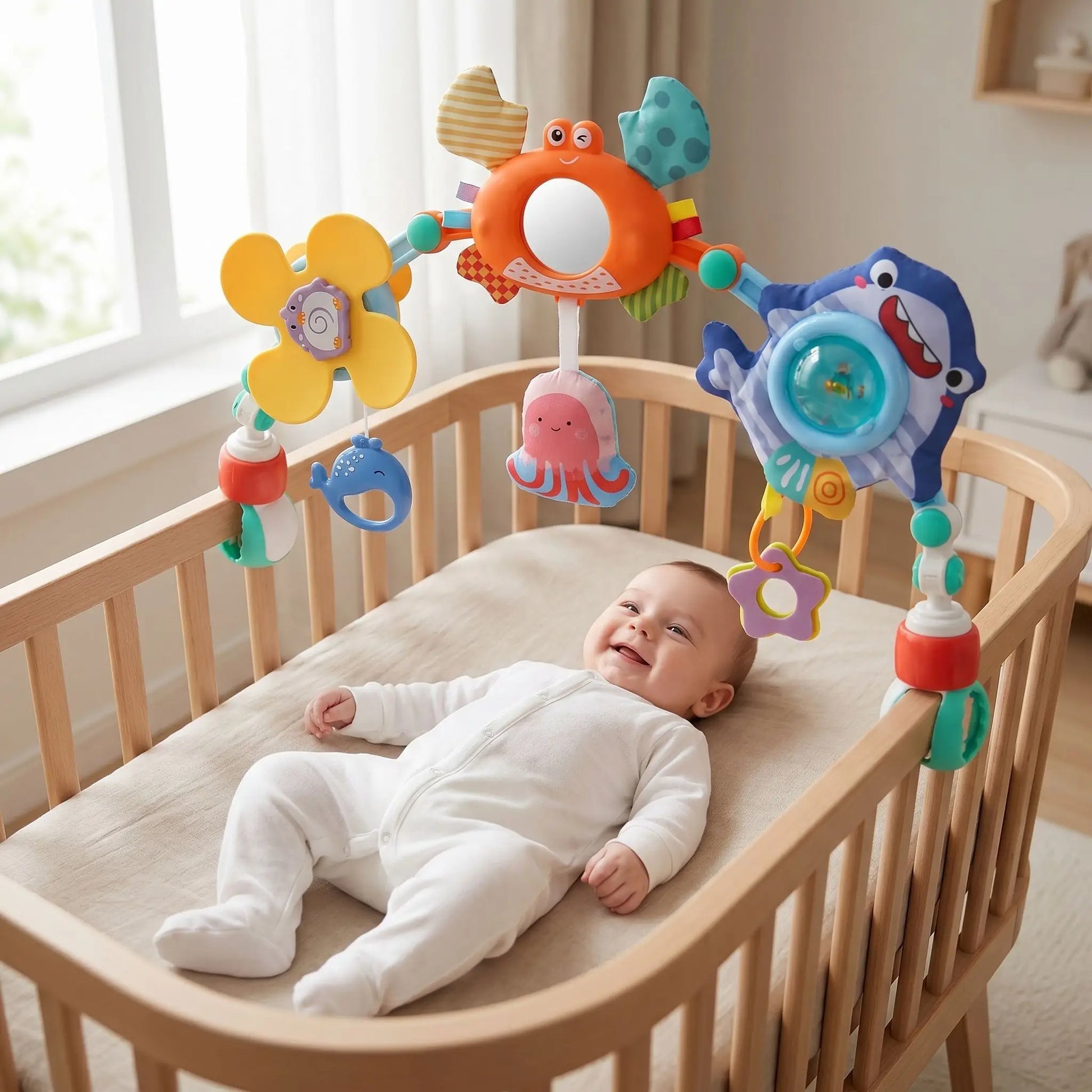 jouet bebe 0-6mois arc berceau bebe