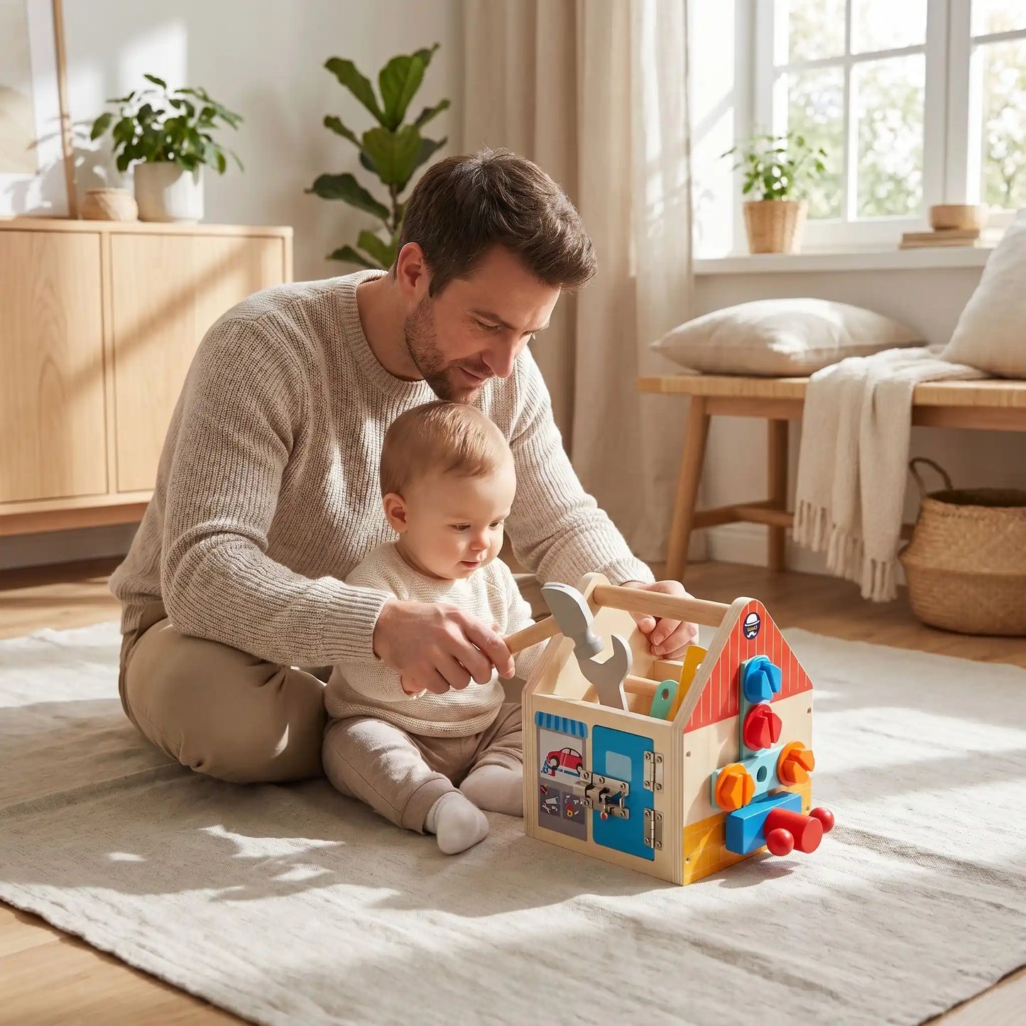 jouet bebe 1an boite papa bebe