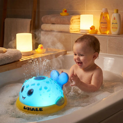 jouet de bain baleine lumineux bebe