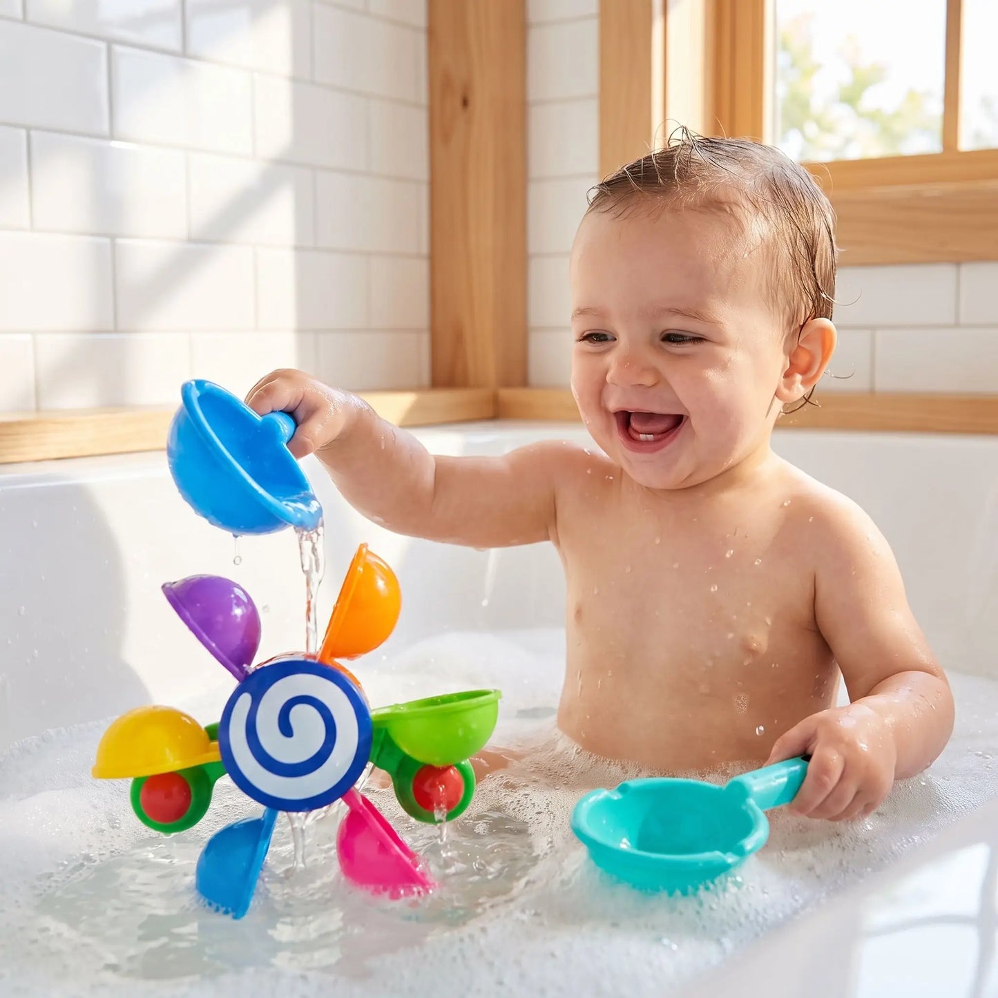 jouet de bain bebe joue bain moulin