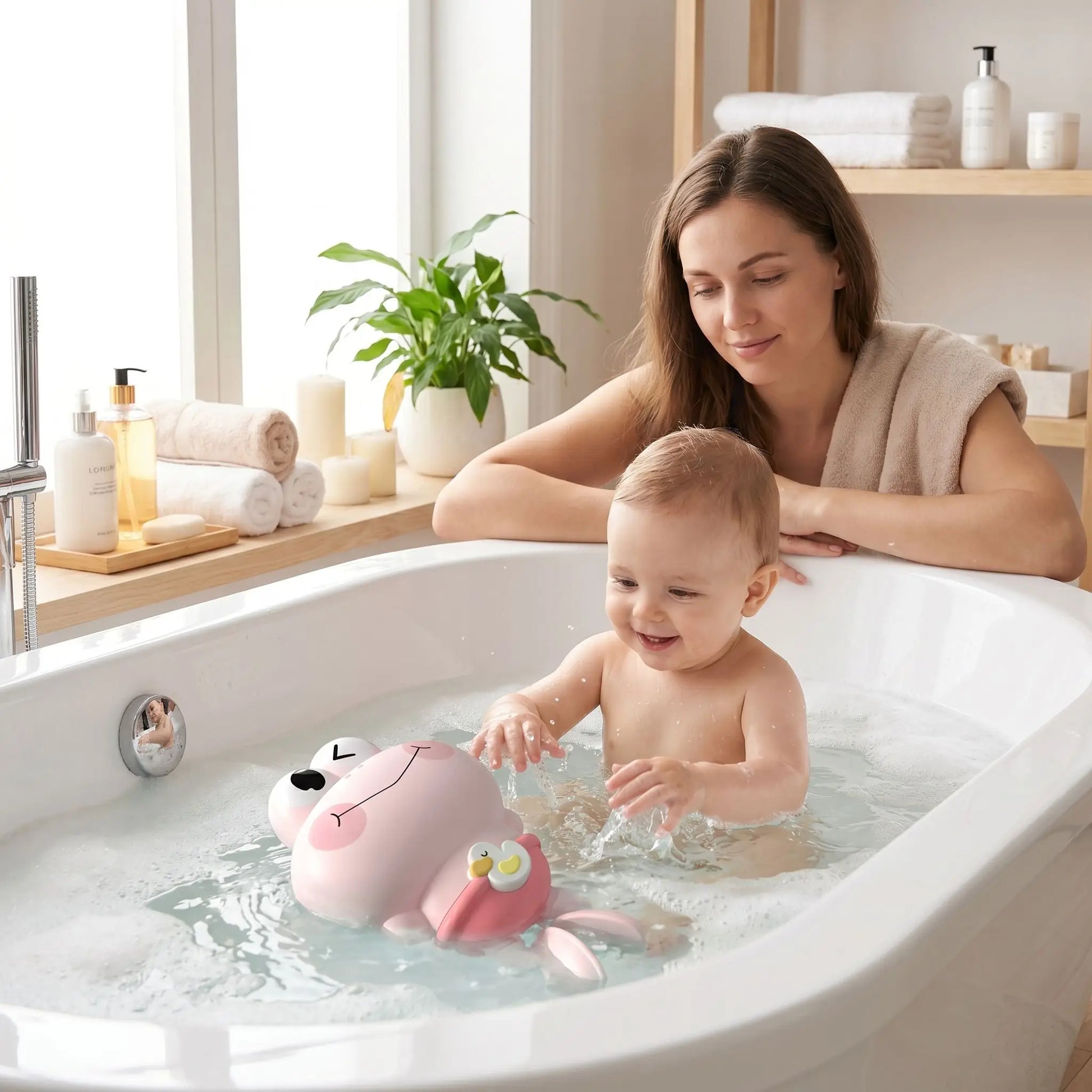 jouet de bain grenouille maman bain