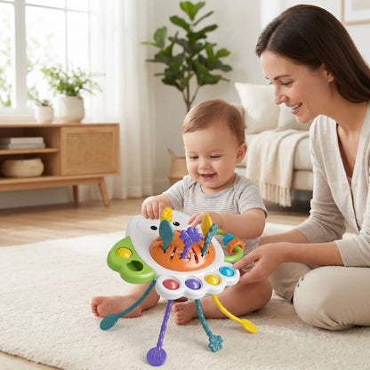 jouet pour bebe 6mois hibou maman assis