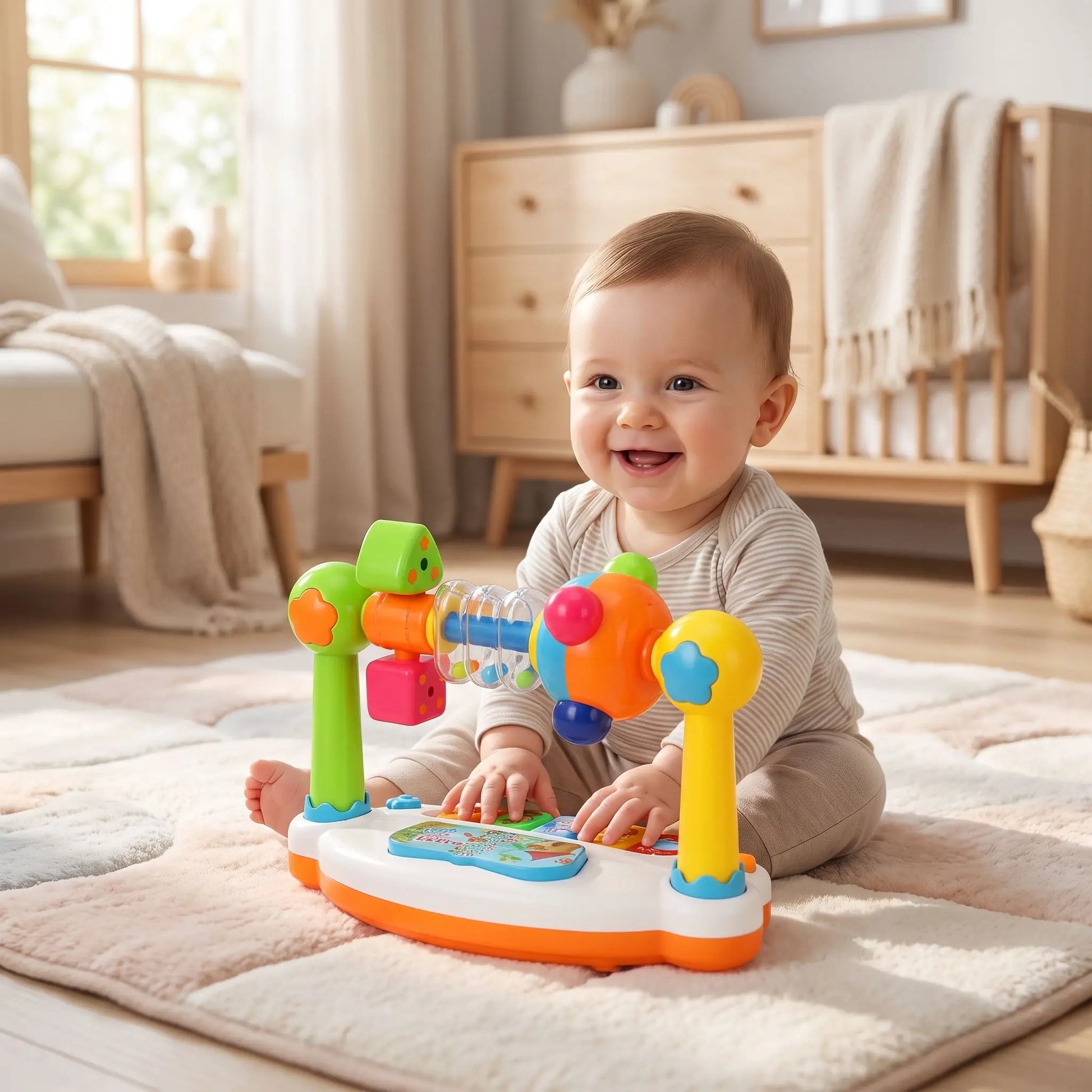 jouet pour bebe bebe assis joue piano