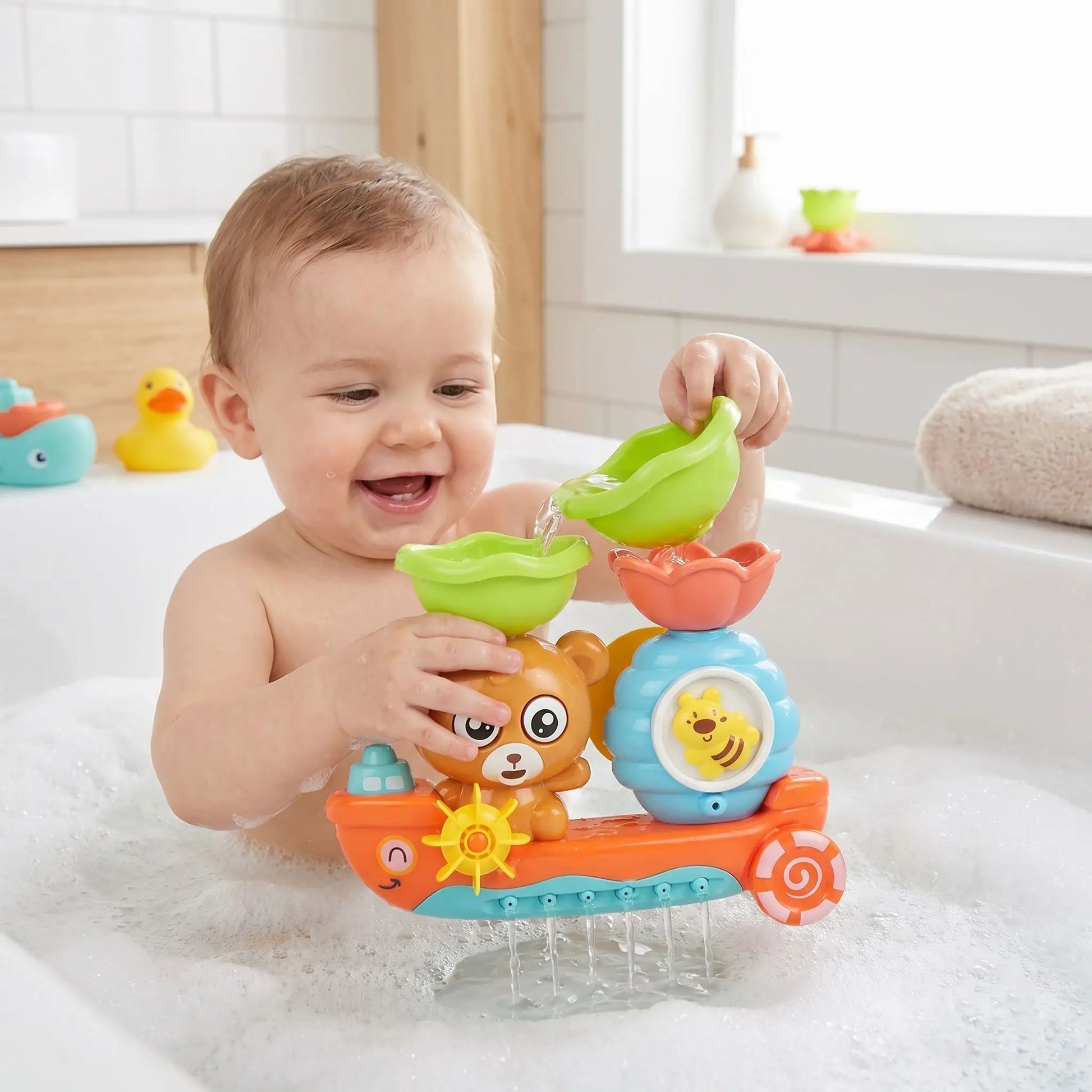 jouets de bain bebe ventouse eau bain