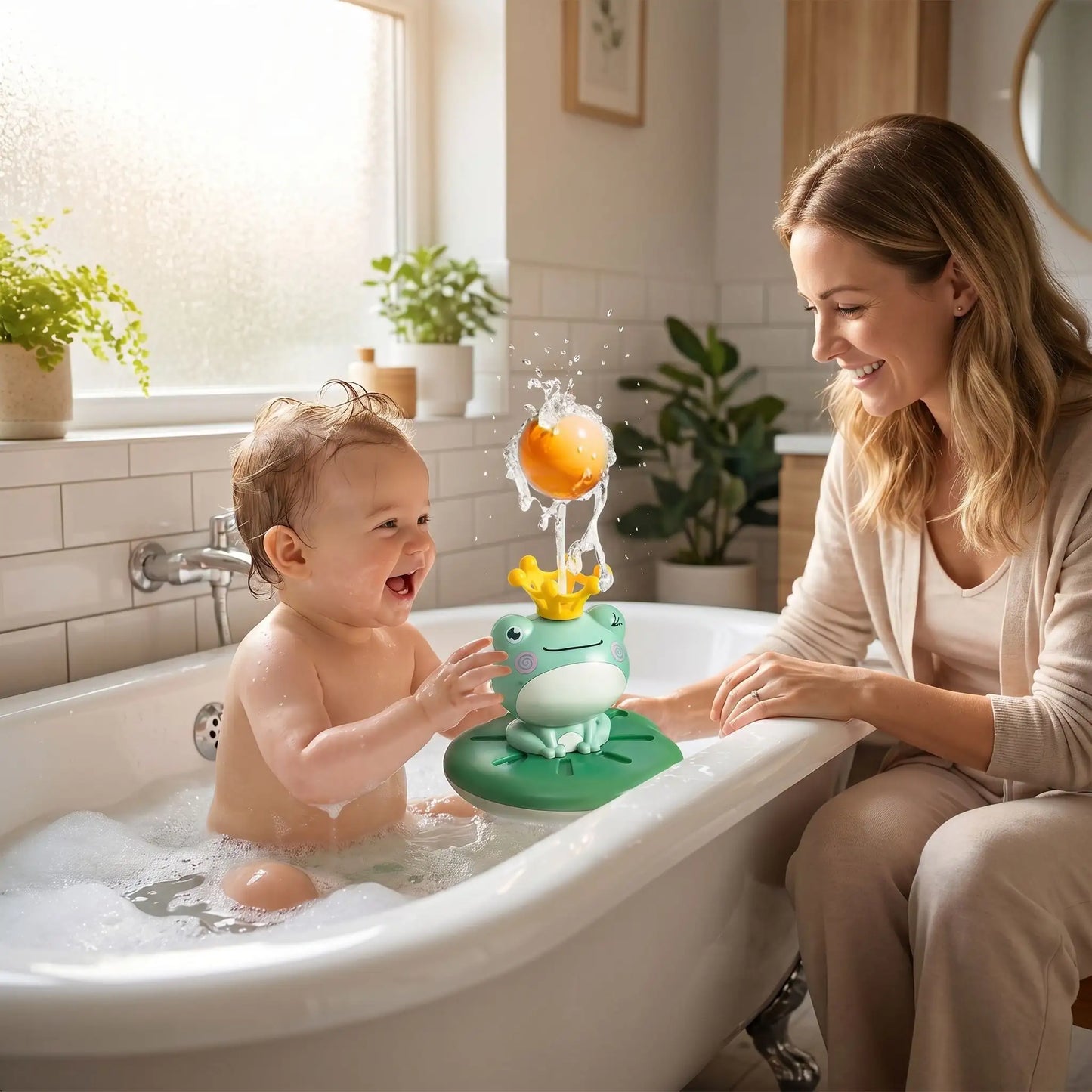 jouets de bain grenouille maman bebe