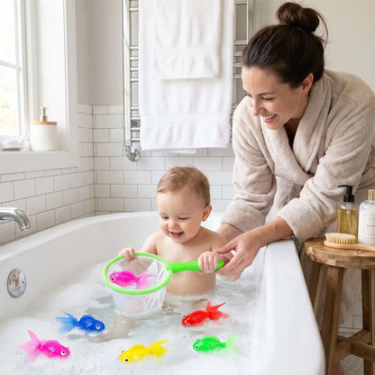 jouets de bain maman bebe filet poissons bain