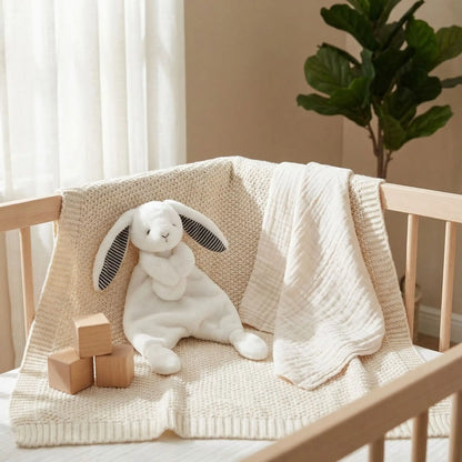 lapin doudou assis