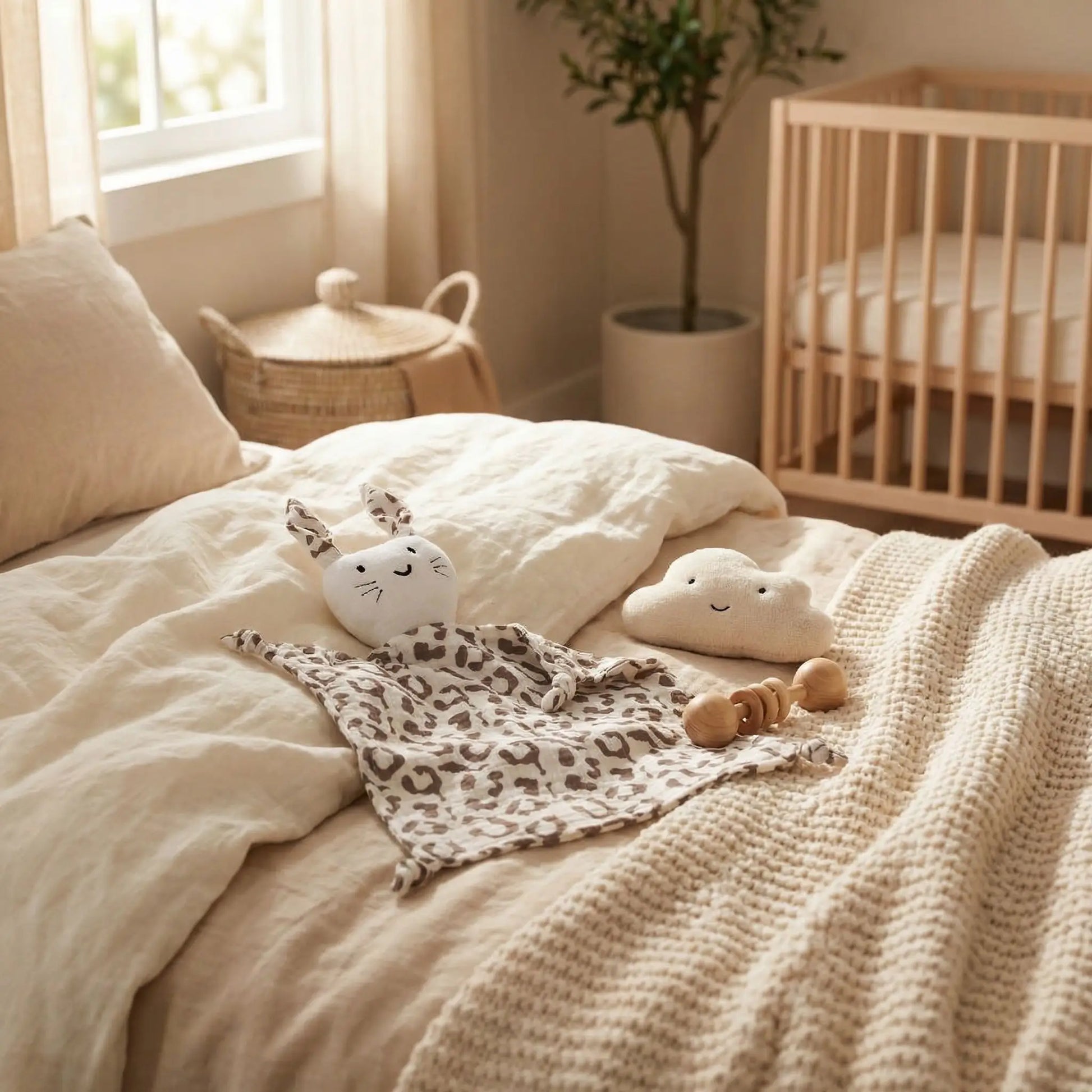 lapin doudou lit leopard