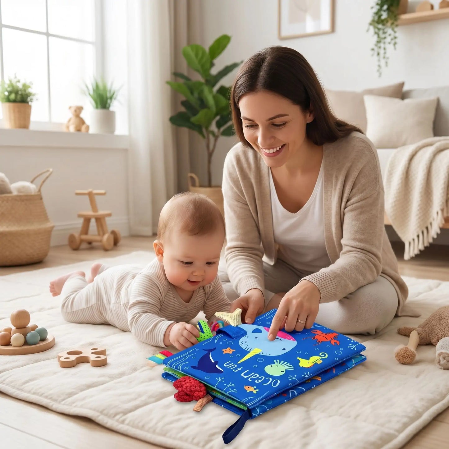 livre bebe bleu bebe maman