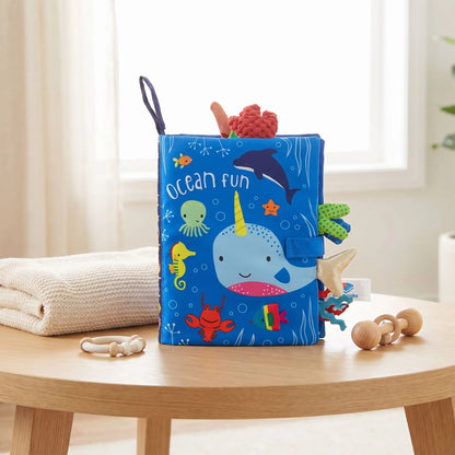 livre bebe bleu table jouet