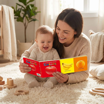 livre bebe couleurs maman rouge