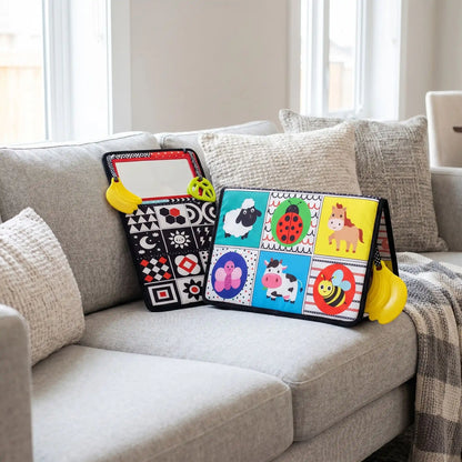 livre bebe en tissus miroir canape