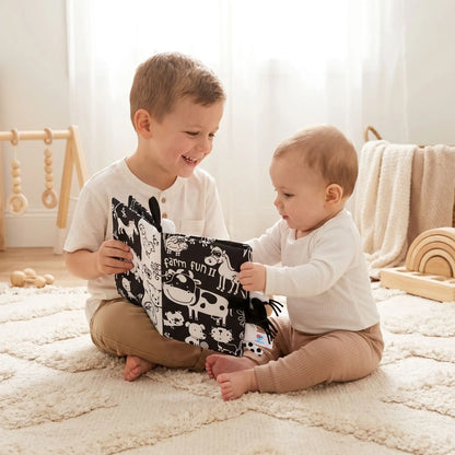 livre bebe frere noir blanc