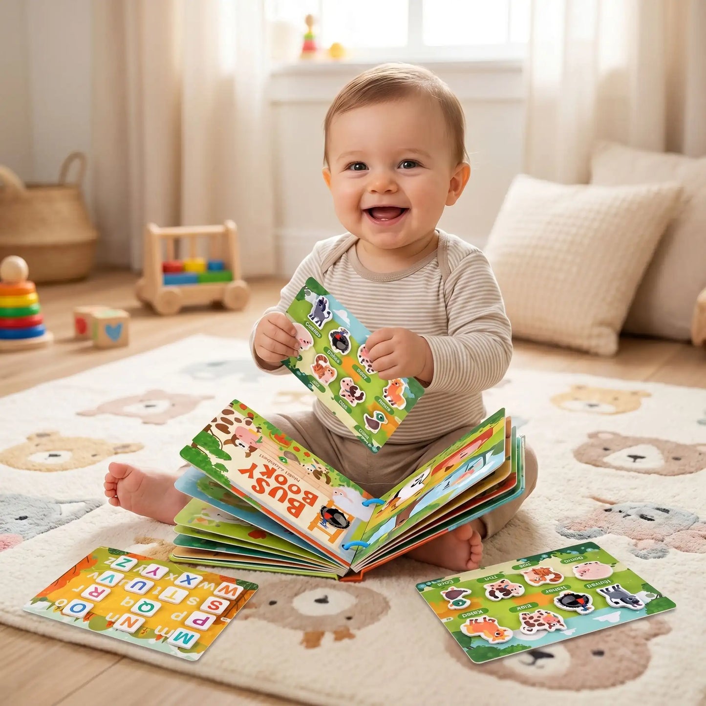 livre bebe salon tapis bebe