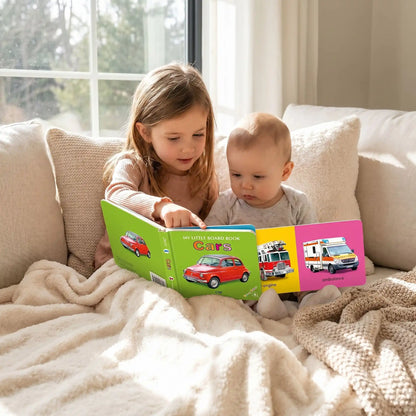 livre bebe soeur voitures rouge
